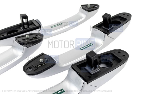 Наружные евроручки дверей Тюн-Авто окрашенные в цвет Снежная королева (690) для Шевроле Нива, Лада Нива Тревел