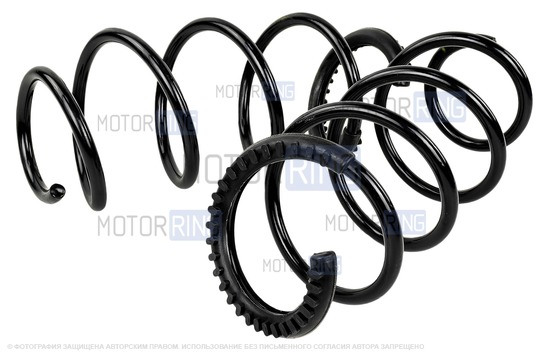 Пружины передней подвески AutoProduct под Sport с занижением 40мм и шумоизолятором для Лада Веста