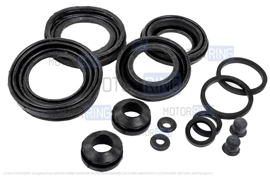 Ремкомплект задних дисковых тормозов Дизайн Сервис для ВАЗ 2108-21099, ВАЗ 2110-2112, 2113-2115, Лада Приора, Калина, Гранта без АБС