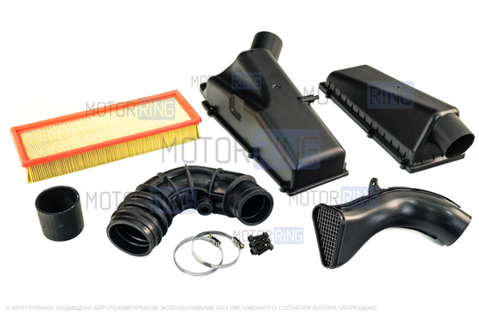 Комплект Sal-Man с фильтром и гофрой системы холодного впуска Спорт в сборе для Лада Веста_1