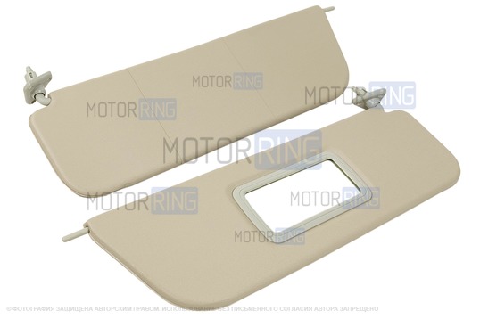 Солнцезащитные козырьки Классика с зеркалом для ВАЗ 2101-2107_1