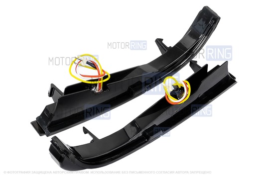 Механические боковые зеркала АТП нового образца с обогревом и повторителем Плазма для Лада Приора