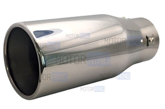 Круглая насадка глушителя Sal-Man HJ-669 d101мм из нержавеющий стали_1