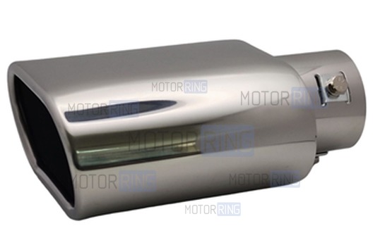 Овальная насадка глушителя из нержавеющий стали Sal-Man HJ-US0064 d120х65мм со скосом_1
