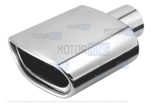 Овальная насадка глушителя Sal-Man HJ-H0088 d145х78мм из нержавеющий стали_1