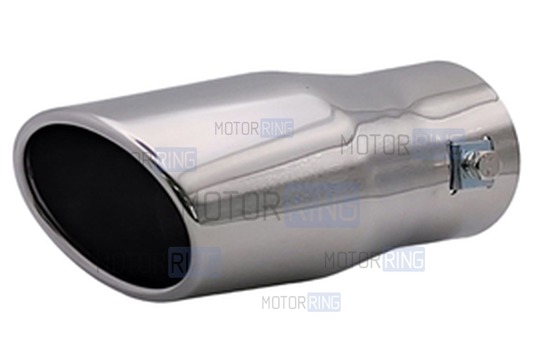 Овальная насадка глушителя Sal-Man HJ-428 d85х65мм из нержавеющий стали_1