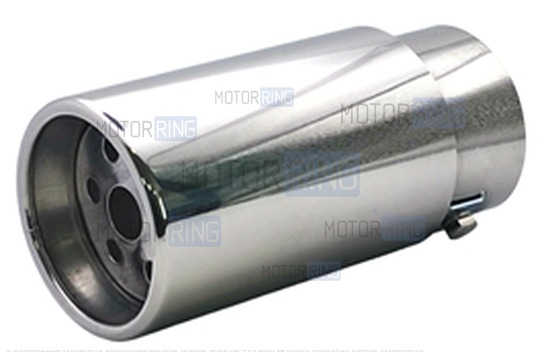 Круглая насадка глушителя Sal-Man HJ-601 d76мм из нержавеющий стали_1