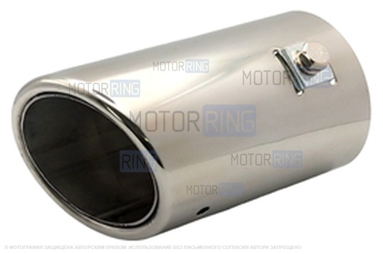 Круглая насадка глушителя из нержавеющий стали Sal-Man HJ-6023 d65мм со скосом_1