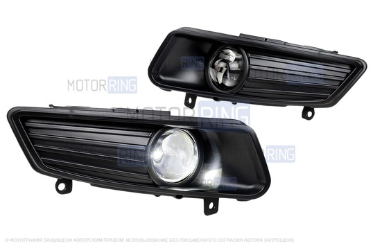 Диодные ПТФ Sal-Man 60W 13000lux для Volkswagen Polo 5 с 2015 г.в._1