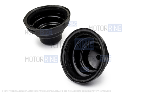 Колпачки защитные концевиков дверей 2шт с двойной гофрой для Лада Веста, Калина, Калина 2, Гранта, Гранта FL, 4х4, Нива Легенд, Датсун