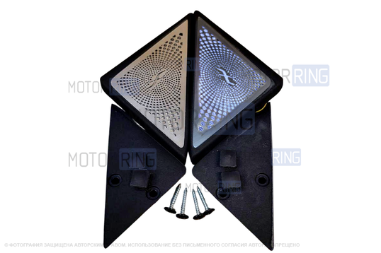 Внутренние уголки зеркал в стиле Бурмистрс с белой LED подсветкой для Лада 4х4, Нива Легенд_1