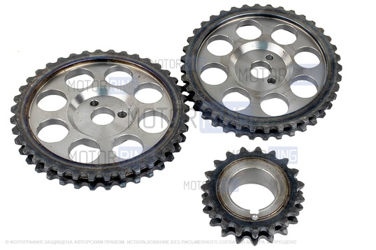 Комплект деталей для ремонта привода ГРМ РусМаш Classic с цепью БОЛГАРИЯ для ВАЗ 2101-2107, Лада 4х4 (Нива)