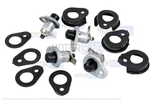 Комплект выключателей (концевиков) салонного освещения на 4 двери для ВАЗ 2101-2107, 2109, 21099, 2110-2112, 2114, 2115, 5-дверных Лада 4х4, Нива Легенд, Тревел, Приора, Шевроле Нива_1