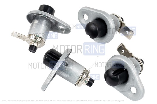 Комплект выключателей (концевиков) салонного освещения на 4 двери для ВАЗ 2101-2107, 2109, 21099, 2110-2112, 2114, 2115, 5-дверных Лада 4х4, Нива Легенд, Тревел, Приора, Шевроле Нива