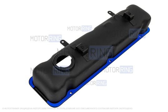 Прижимные пластины клапанной крышки MR 4мм (синие) под двигатель ЗМЗ, УМЗ для ГАЗ Газель, Соболь, Баргузин, Волга, УАЗ 452, 469, Хантер