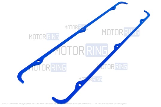 Прижимные пластины клапанной крышки MR 4мм (синие) под двигатель ЗМЗ, УМЗ для ГАЗ Газель, Соболь, Баргузин, Волга, УАЗ 452, 469, Хантер
