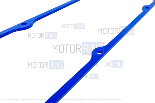 Прижимные пластины клапанной крышки MR 4мм (синие) под двигатель ЗМЗ, УМЗ для ГАЗ Газель, Соболь, Баргузин, Волга, УАЗ 452, 469, Хантер