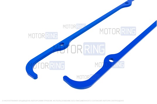 Прижимные пластины клапанной крышки MR 4мм (синие) под двигатель ЗМЗ, УМЗ для ГАЗ Газель, Соболь, Баргузин, Волга, УАЗ 452, 469, Хантер