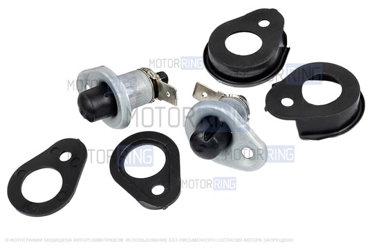 Комплект выключателей (концевиков) салонного освещения на 2 двери для ВАЗ 2108, 21123, 2113, 3-дверных Лада 4х4, Нива Легенд, Приора Купе, Ока_1