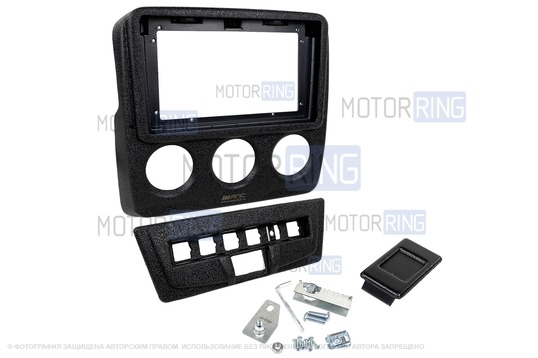 Накладка на консоль панели приборов АПС Legend под головное устройство 9 дюймов и блок управления для Лада Нива Легенд