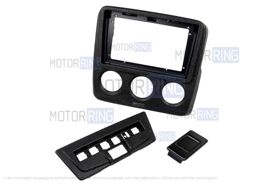 Накладка на консоль панели приборов АПС Legend под головное устройство 9 дюймов и блок управления для Лада Нива Легенд