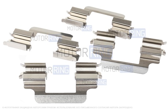 Ремкомплект установки передних тормозных колодок BESTAUTO для Лада Веста, Ларгус