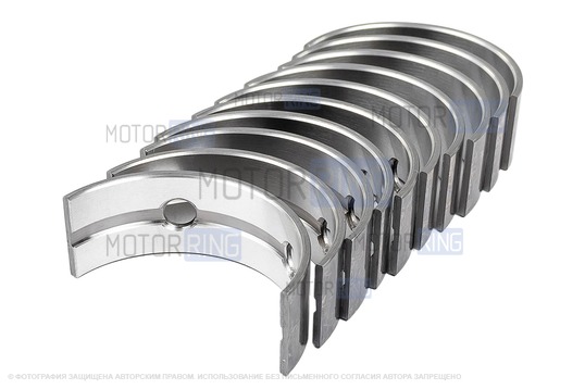 Комплект коренных вкладышей BYSUN PARTS Стандарт под двигатель K4M, K7M для Лада Ларгус, Renault Logan, Duster, Sandero, Laguna, Kangoo, Scenic, Megane