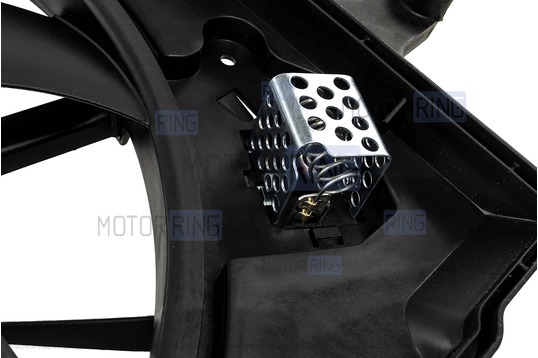 Вентилятор охлаждения BYSUN PARTS с кожухом под кондиционер для 16 кл Лада Ларгус