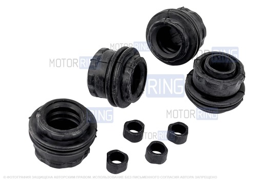 Ремкомплект доработанных направляющих суппортов переднего тормоза BESTAUTO (75мм) для 16 кл Лада Ларгус, Веста