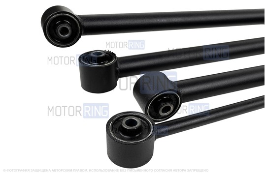 Комплект усиленных реактивных тяг (штанг) задней подвески Урбан Avtostandart для 3-дверных Лада 4х4, Нива Легенд