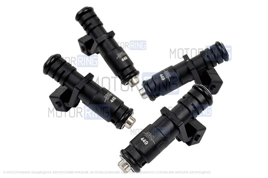 Форсунки топливные BBC (4шт) для Лада Гранта FL, Ларгус FL с двигателем 11182, Нива Легенд, Нива Тревел с ноября 2022 г.в.