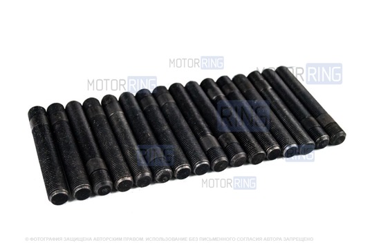 Комплект каленых колесных шпилек GTS 80мм с термообработкой для ВАЗ 2101-2107, 2108-21099, 2110-2112, 2113-2115, Лада Гранта, Калина, Калина 2, Приора, Приора 2_1