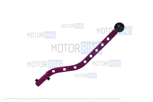 Ручка КПП GTS удлиненная с ромбовидными отверстиями для ВАЗ 2101-2107, Лада 4х4 (Нива)_1