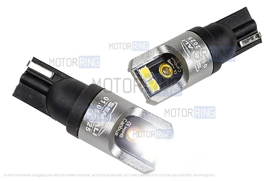 Светодиодные лампы габаритов SEM-ALI T10 W5W (2w) с обманкой_1