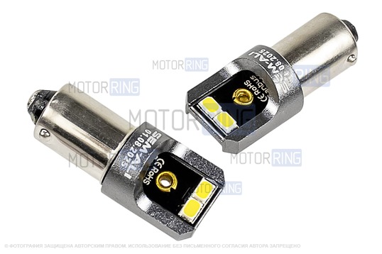 Светодиодные лампы габаритов SEM-ALI BA9S (2w) с обманкой