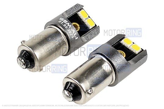 Светодиодные лампы габаритов SEM-ALI BA9S (2w) с обманкой