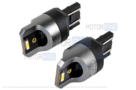 Светодиодные лампы ДХО SEM-ALI 7443 (10w) с обманкой для Лада Веста, Гранта, Renault