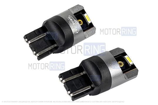 Светодиодные лампы ДХО SEM-ALI 7443 (10w) с обманкой для Лада Веста, Гранта, Renault