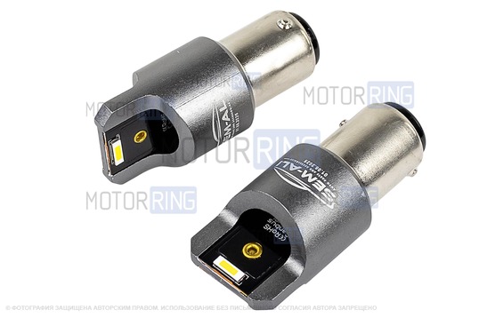 Светодиодные лампы габаритов SEM-ALI 1157 (10w) с обманкой для ВАЗ 2113-2115, Лада Гранта, Ларгус, Веста, Икс Рей