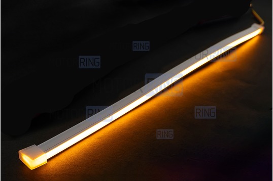 Гибкая светодиодная лента ДХО Sal-Man 30см бело-желтая с плавным розжигом и повторителем поворотника универсальная