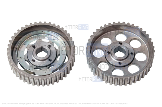Стальные разрезные шестерни ГРМ GTS с датчиком фаз для 16 кл Лада Приора, Калина, Гранта_1