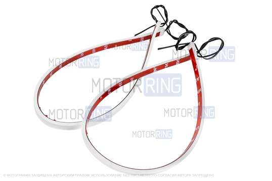 Гибкие светодиодные ленты ДХО Sal-Man 2шт белые 60см универсальные_1