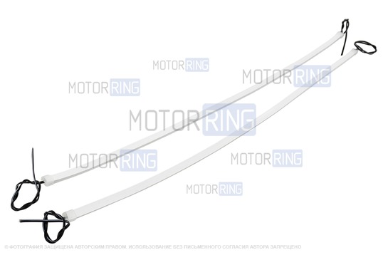 Гибкие светодиодные ленты ДХО Sal-Man 2шт белые 60см универсальные