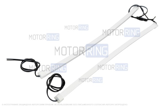 Гибкие светодиодные ленты ДХО Sal-Man (2шт) белые 30см универсальные