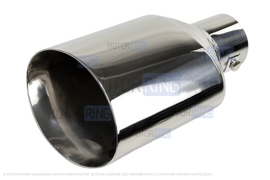 Овальная насадка глушителя Sal-Man HJ-705 d122х79мм из нержавеющей стали