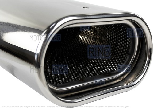 Овальная насадка глушителя Sal-Man HJ-US0061A d122х69ммиз нержавеющей стали