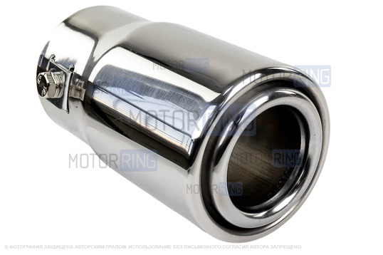 Круглая насадка глушителя Sal-Man HJ-429 d63мм из нержавеющей стали