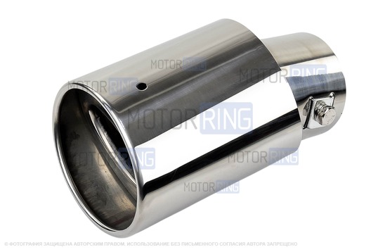 Овальная насадка глушителя Sal-Man HJ-423 Small d60мм из нержавеющей стали