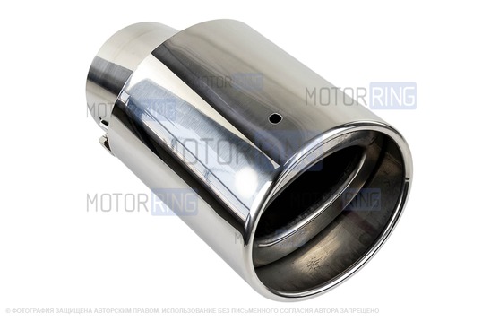 Овальная насадка глушителя Sal-Man HJ-423 Small d60мм из нержавеющей стали