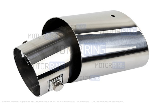 Овальная насадка глушителя Sal-Man HJ-423 Small d60мм из нержавеющей стали